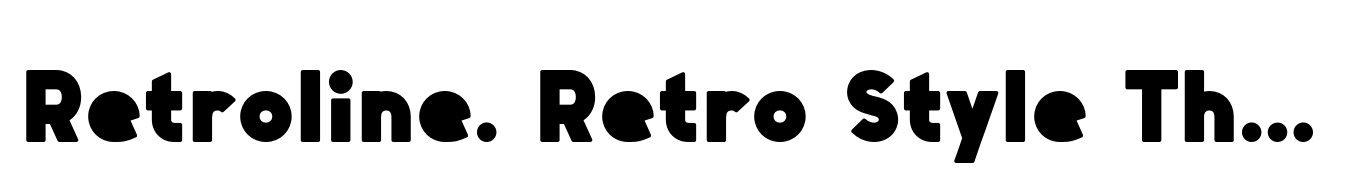 Retroline. Retro Style Thick Duo 2